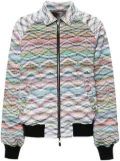 Missoni zigzag-woven reversible bomber jacket - Black