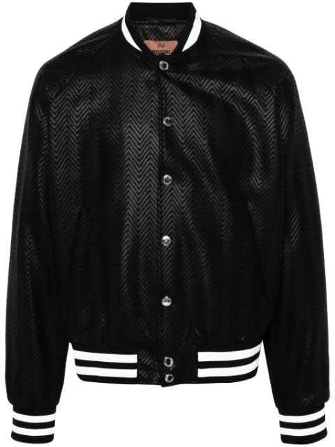 Missoni zigzag-woven bomber jacket