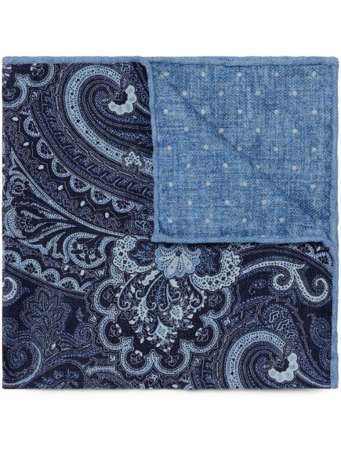 Brunello Cucinelli floral-print silk pocket square Men