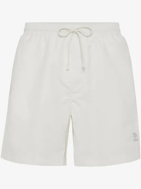 Brunello Cucinelli badbyxor med broderad logotyp
