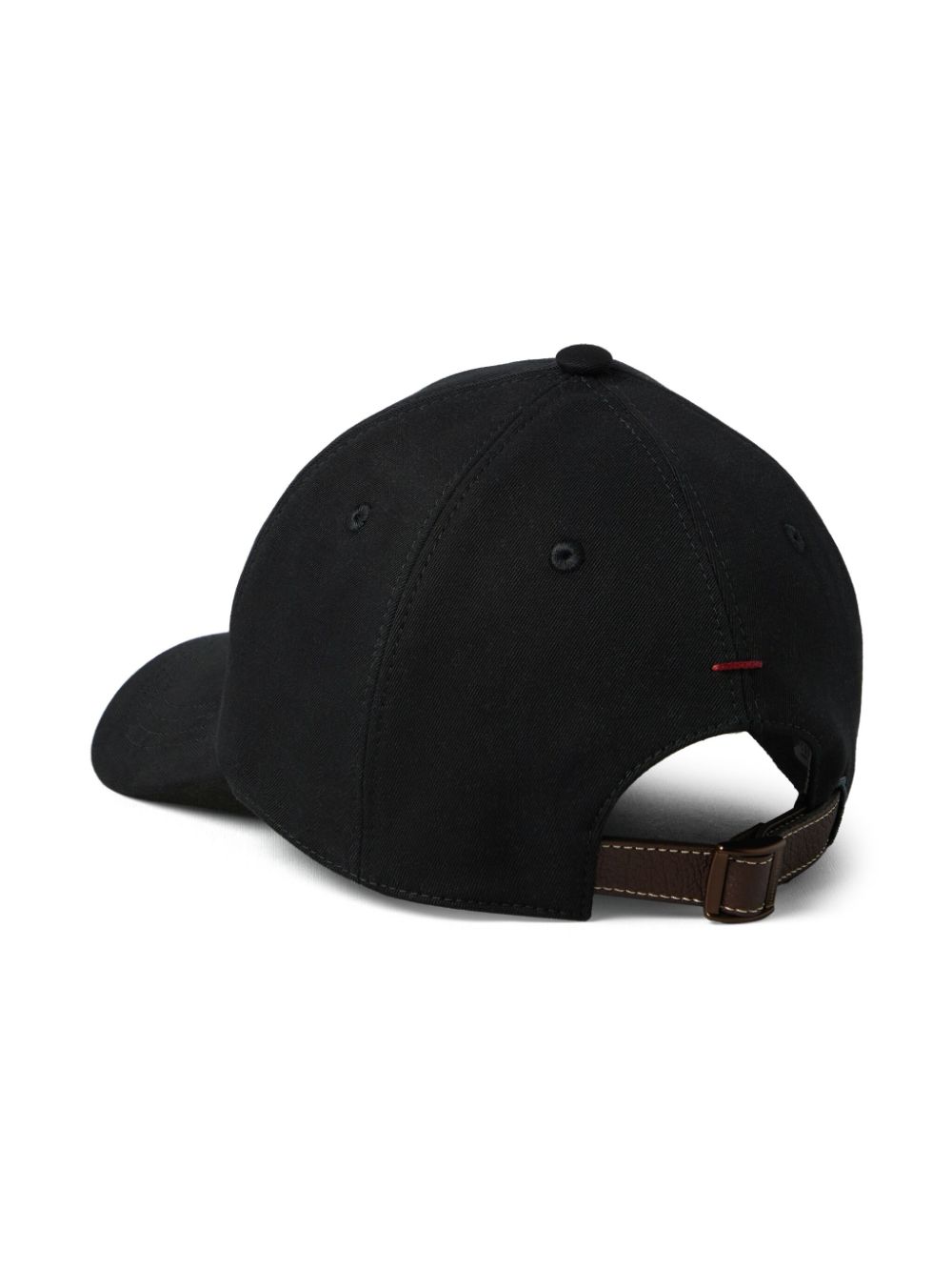 Shop Brunello Cucinelli Logo-embroidered Cotton Baseball Cap In Black