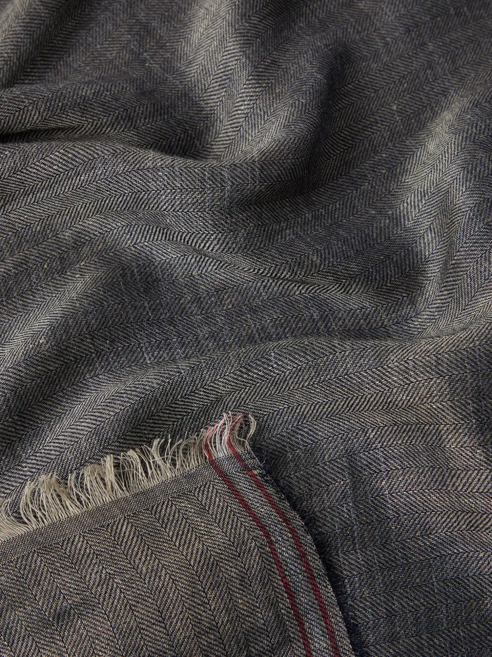 Brunello Cucinelli Linnen sjaal Blauw