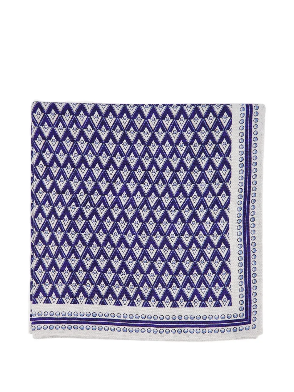Brunello Cucinelli geometric-pattern silk pocket square | Image 2