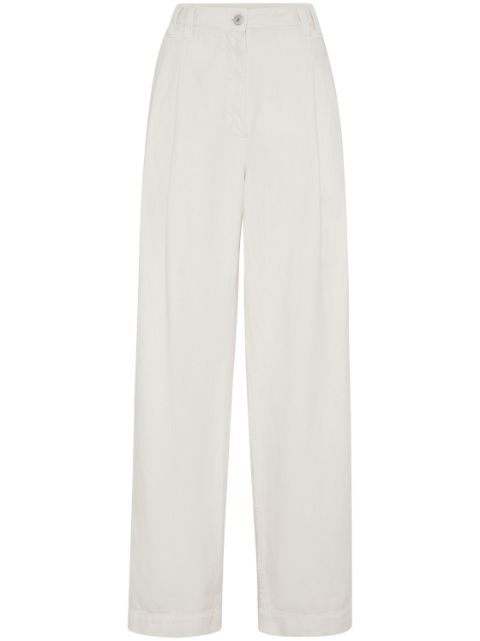 Brunello Cucinelli high-waisted straight-leg trousers Women