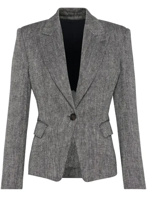 Brunello Cucinelli single-breasted linen-flax blazer