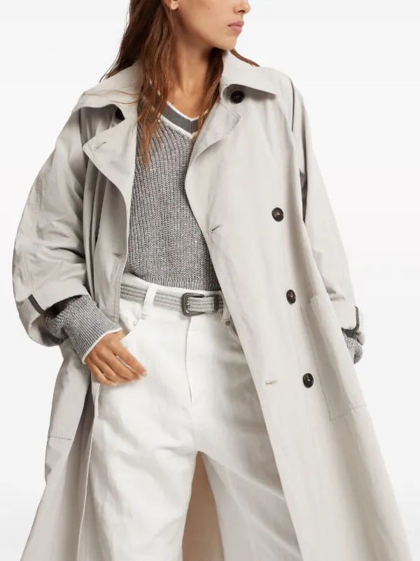 brunello cucinelli trench coat