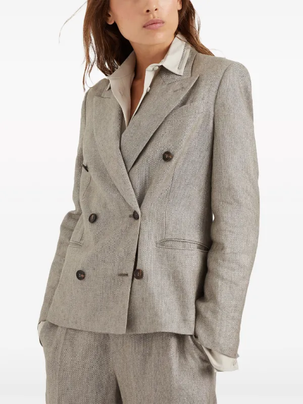 Brunello Cucinelli モニーレ メランジ ジャケット | ブラウン