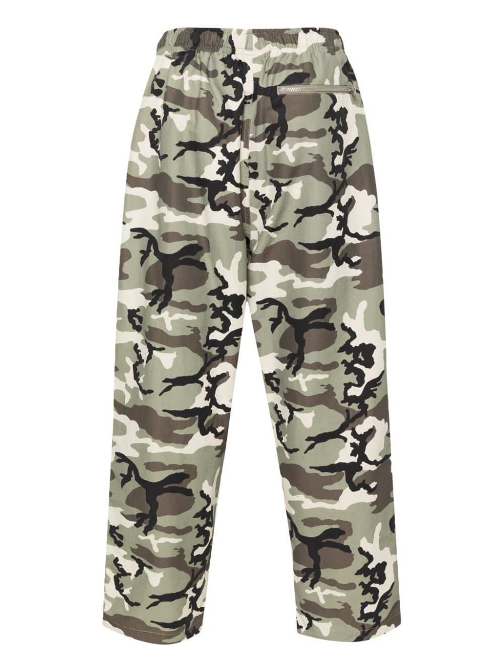 PATTA camouflage-pattern wide-leg trousers - Groen