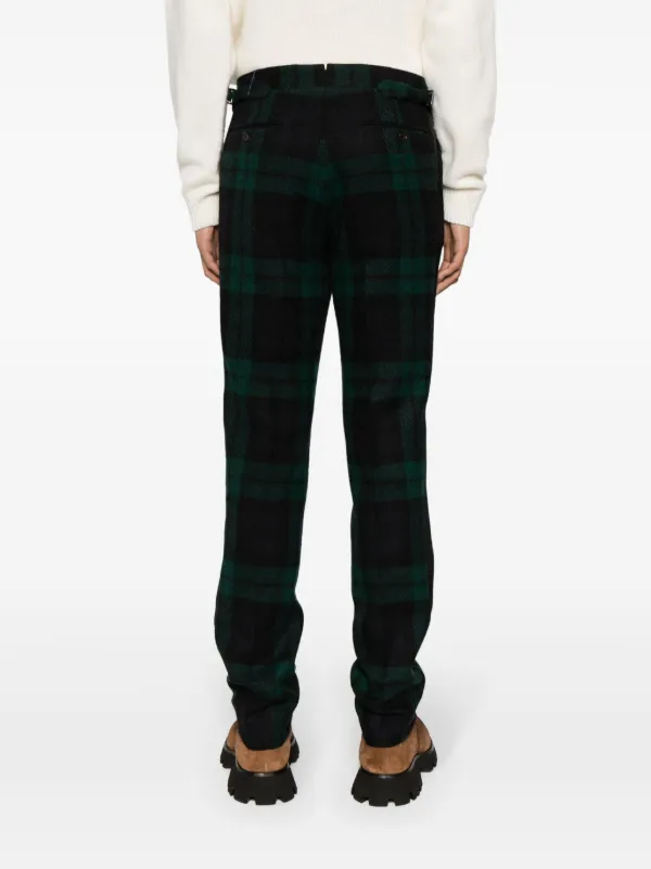 Polo Ralph Lauren tartan check side striped Trousers Farfetch