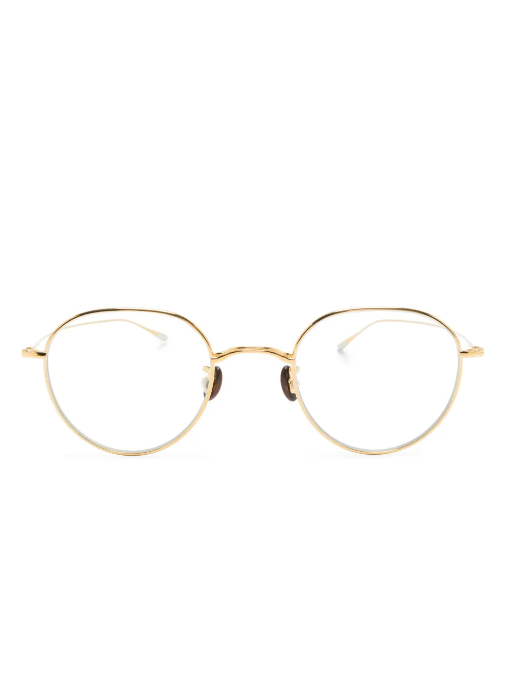 Eyevan Inc. round-frame glasses | Gold | Image 1