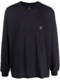 Needles logo-appliqué long-sleeve T-shirt - Purple