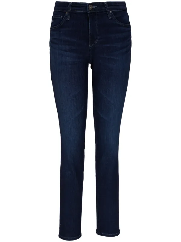 AG Jeans Farrah mid-rise Skinny Jeans Blue FARFETCH KW
