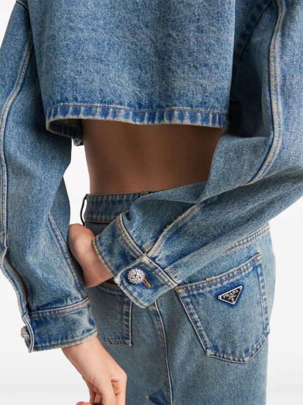 Prada Denim Crop Top