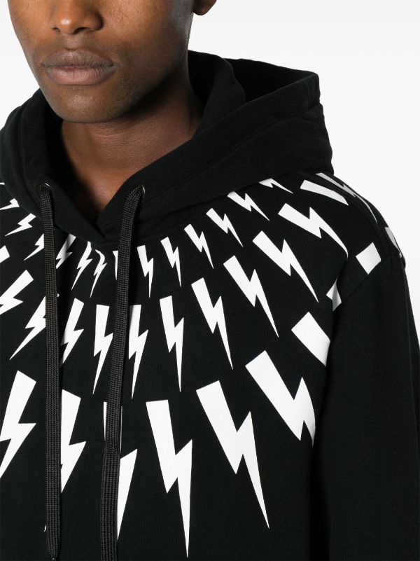 Neil barrett thunderbolt hoodie on sale