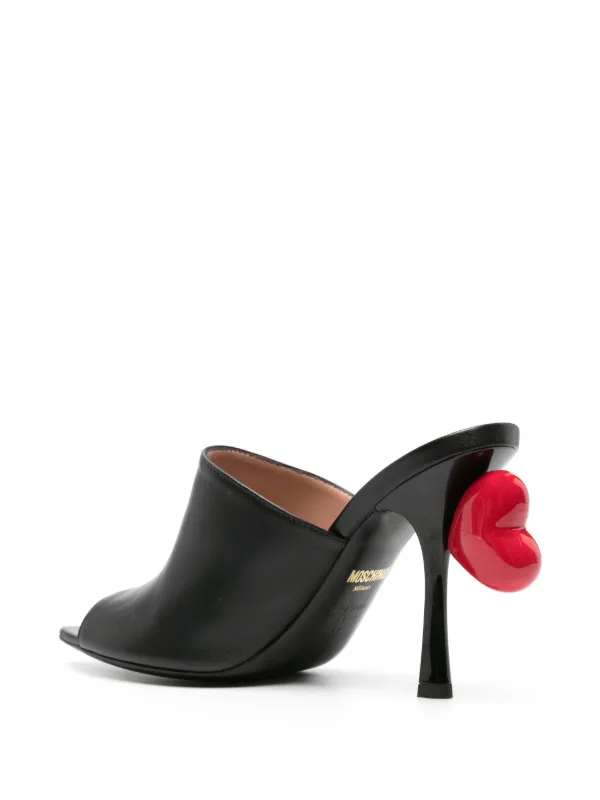 靴 PRADA Heart Leather Mules Prada Heart Mules – Reservations Only Vintage