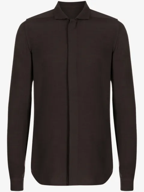 Rick Owens plain long-sleeve shirt
