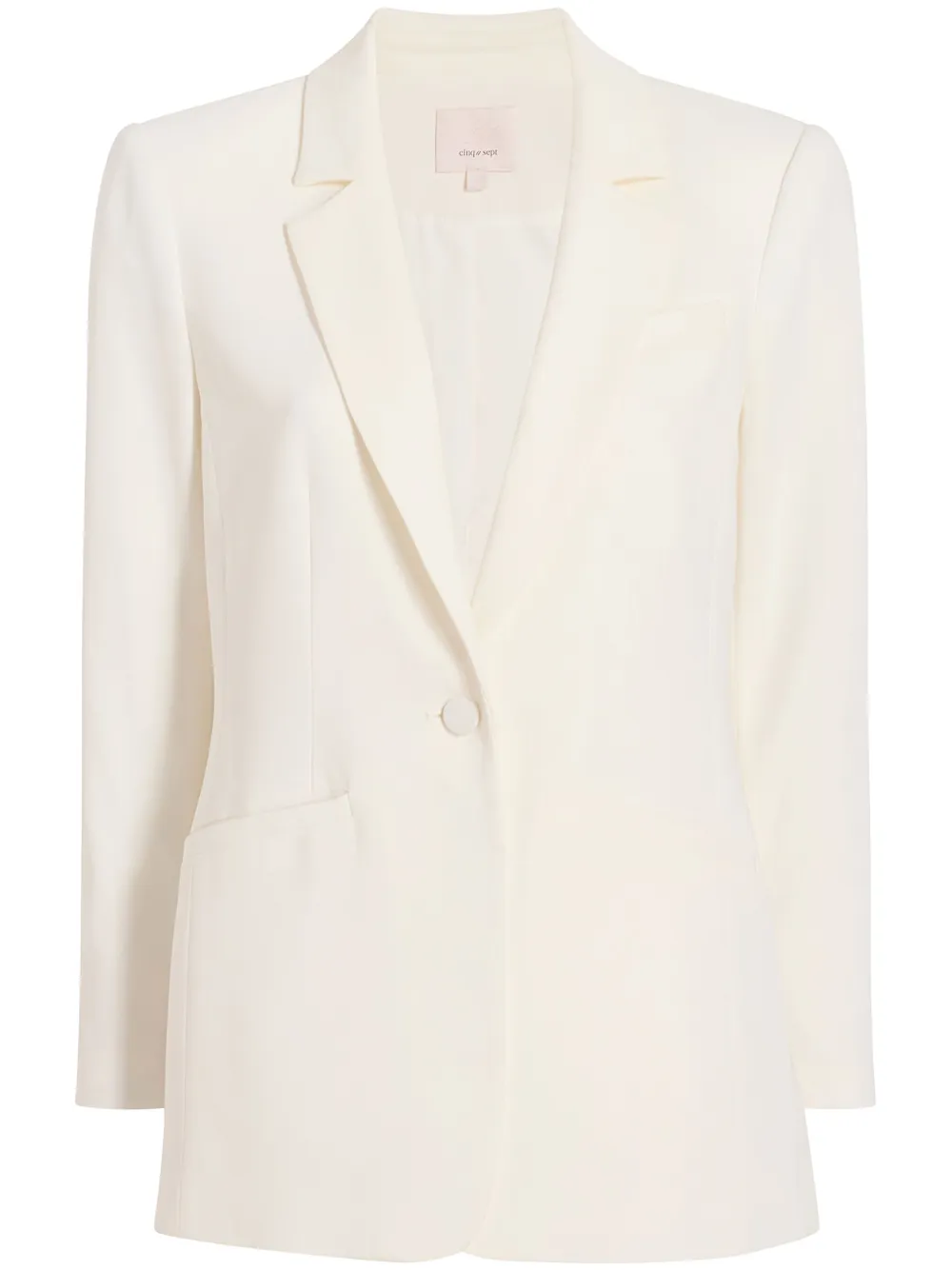 Cinq A Sept Karlie notched-lapel single-breasted blazer - Neutrals