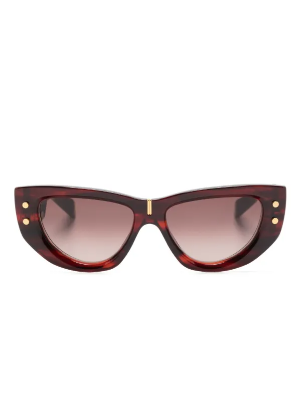 Red Balmain sunglasses Balmain Wonder Boy III Red Mirror Visor Sunglasses  main image 4