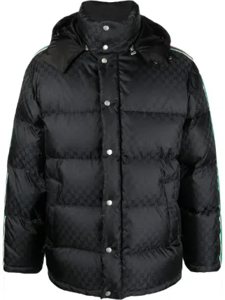 Gucci GG Jacquard Padded Jacket Black FARFETCH CA