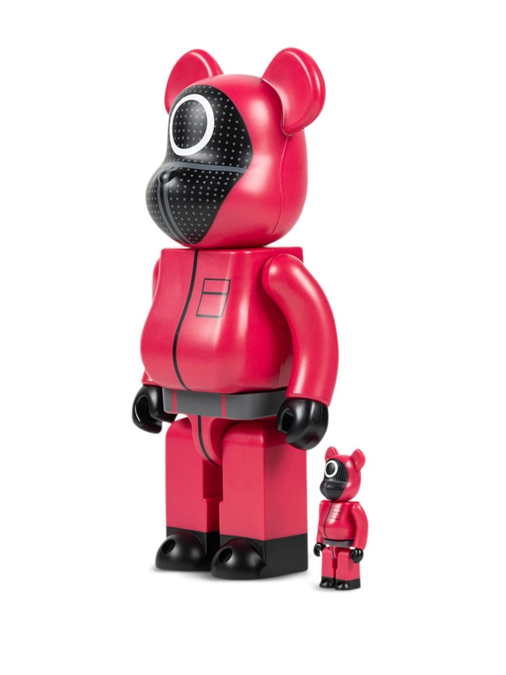 MEDICOM TOY x Squid Game Guard "Circle" BE@RBRICK 100% and 400% figure set - Roze