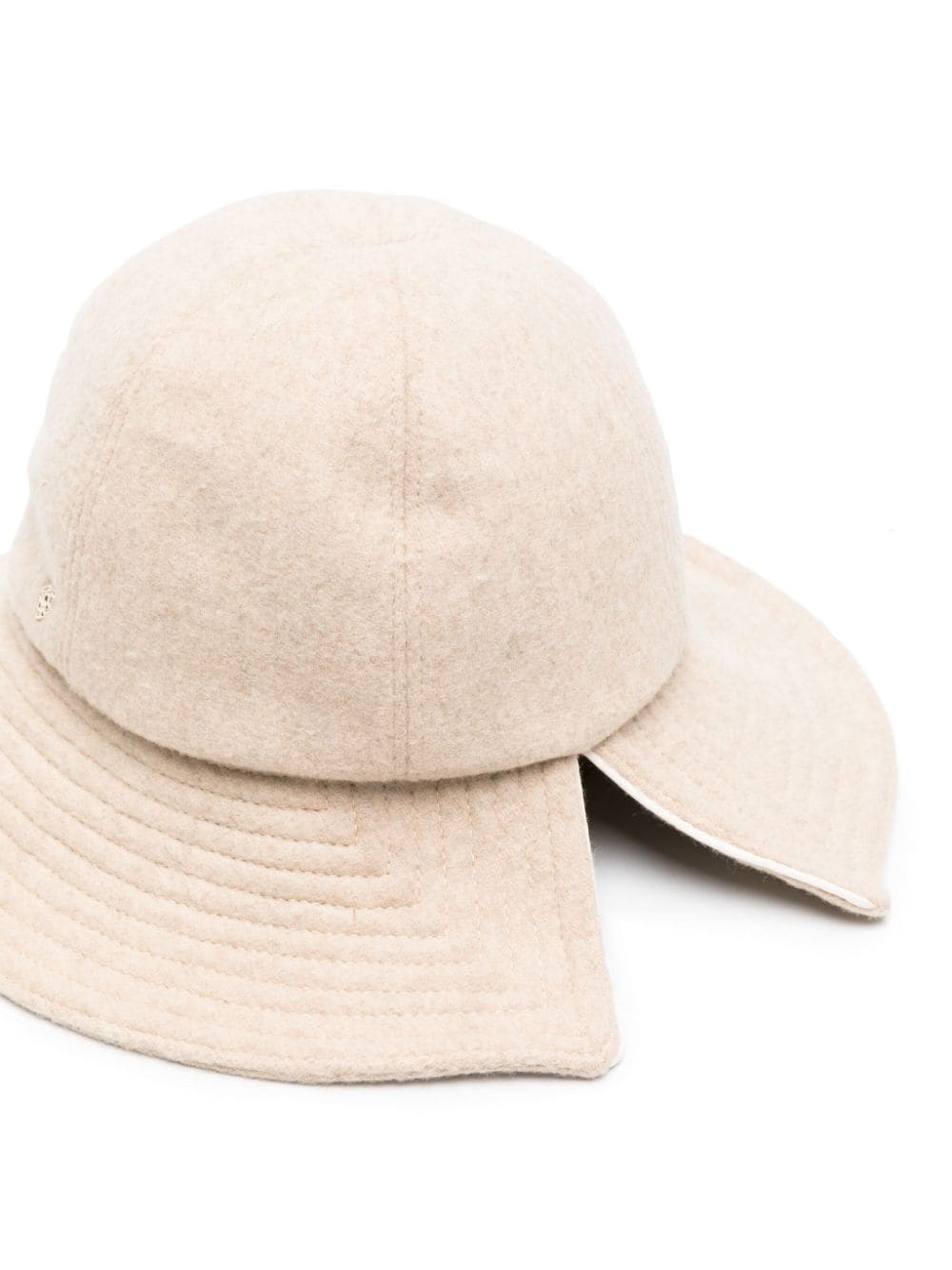 Helen Kaminski Ikka brushed-wool bucket hat - Beige