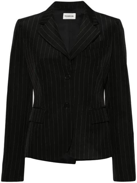 P.A.R.O.S.H. blazer con motivo de rayas diplomáticas