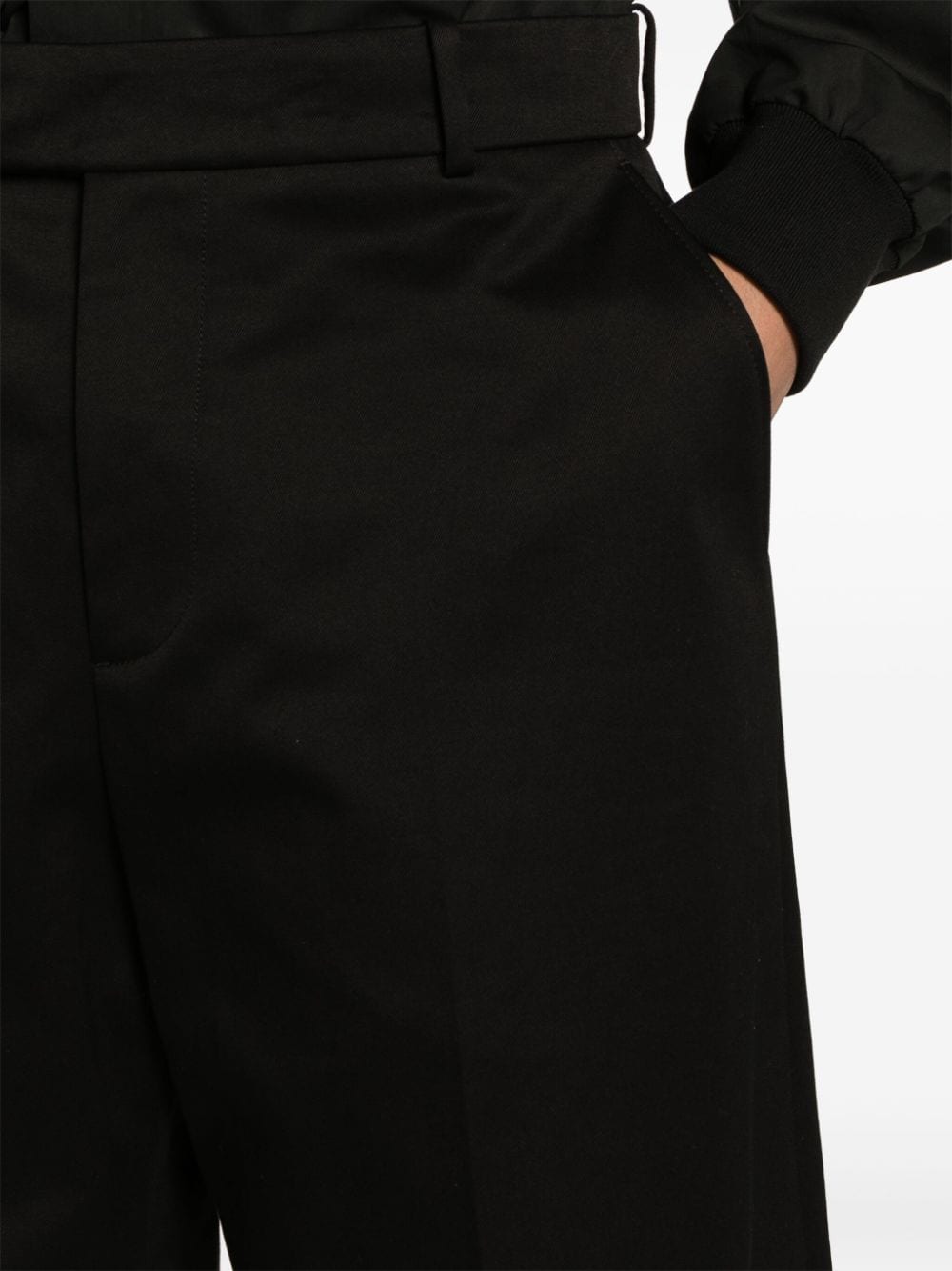 Shop Alexander Mcqueen Knee-length Tailored Shorts In Black