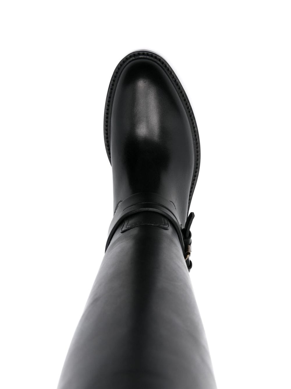 Shop Buttero Knee-high Leather Boots In Black