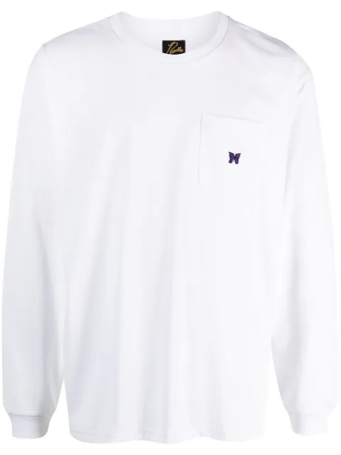 Needles logo-appliqué long-sleeve T-shirt