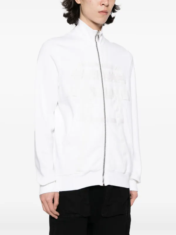 Rick Owens DRKSHDW logo-embossed zip-front Cotton Jacket