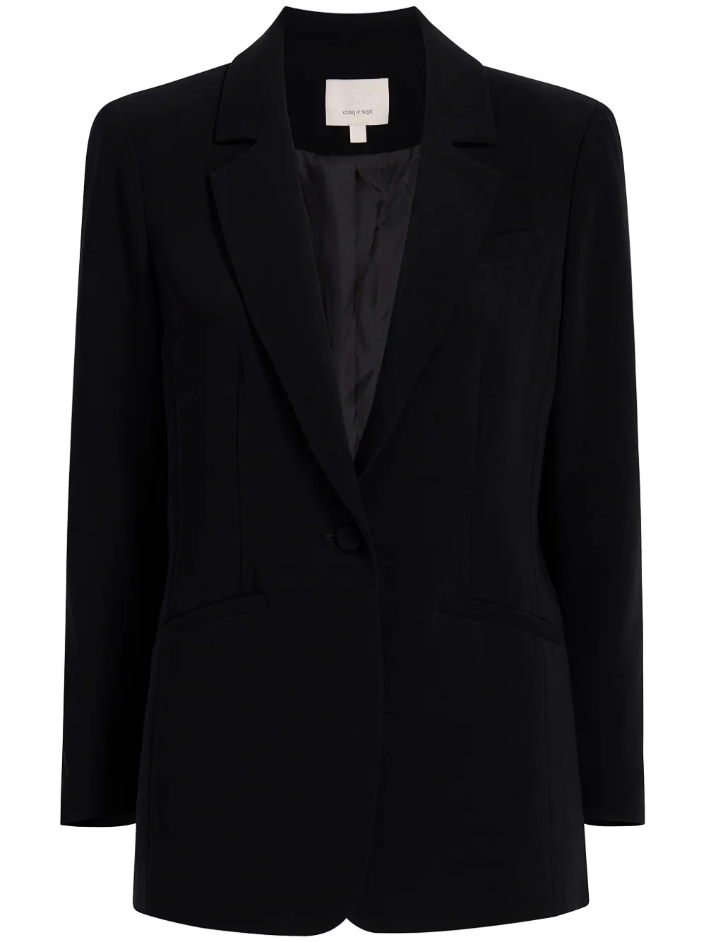 Cinq A Sept Karlie notched-lapel single-breasted blazer - Nero