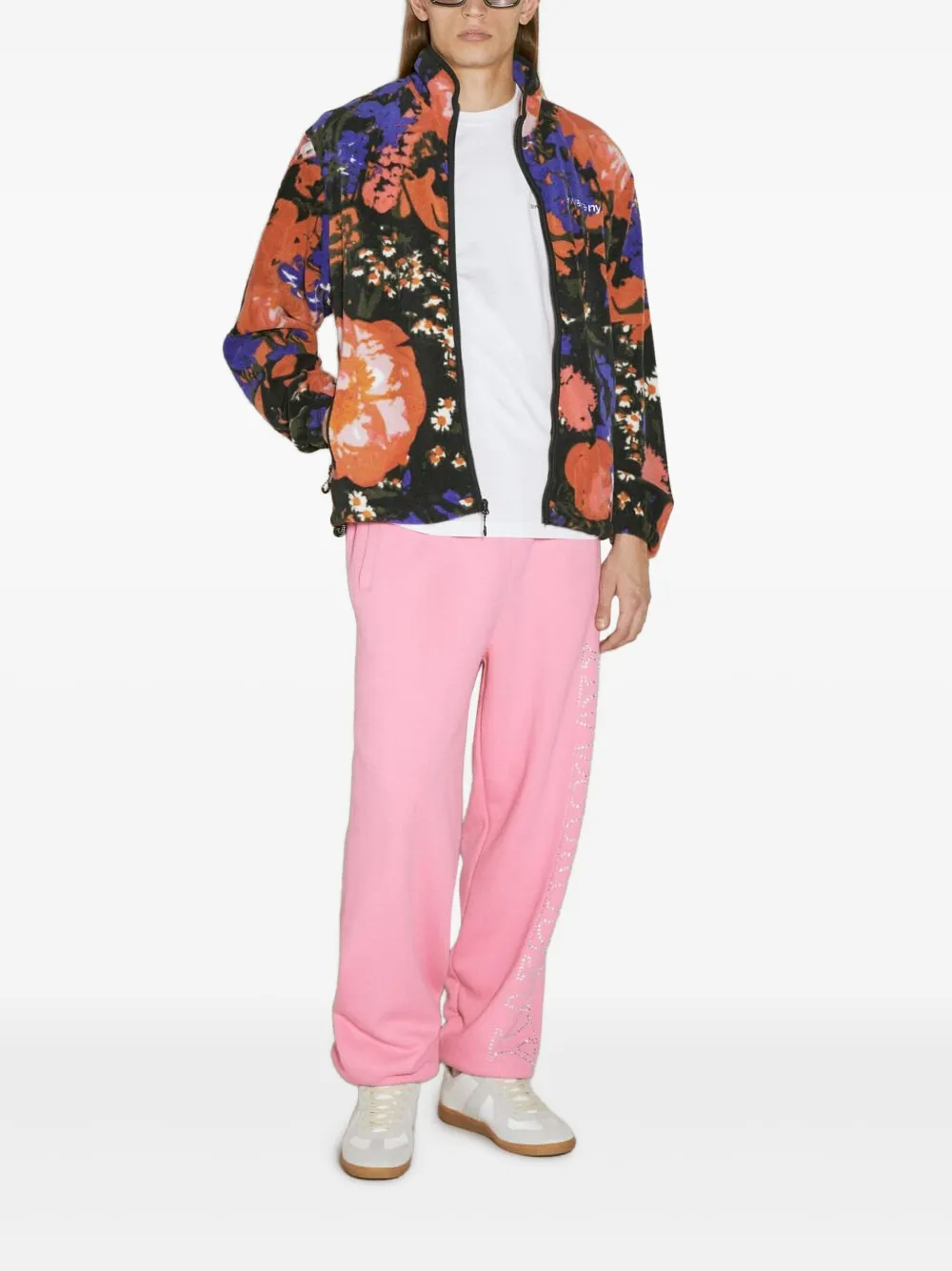 Awake Ny Floral-print Fleece Jacket In Multi
