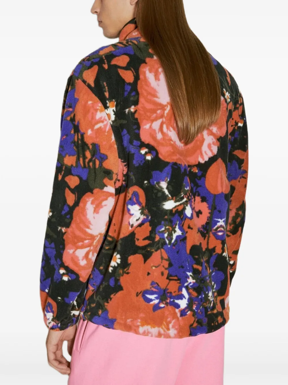 Awake Ny Floral-print Fleece Jacket In Multi
