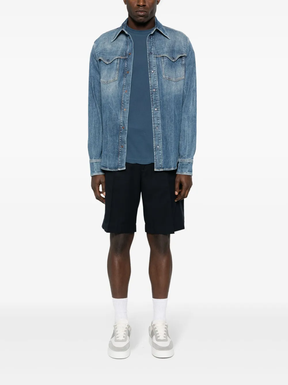 James Perse Jersey T-shirt - Blauw