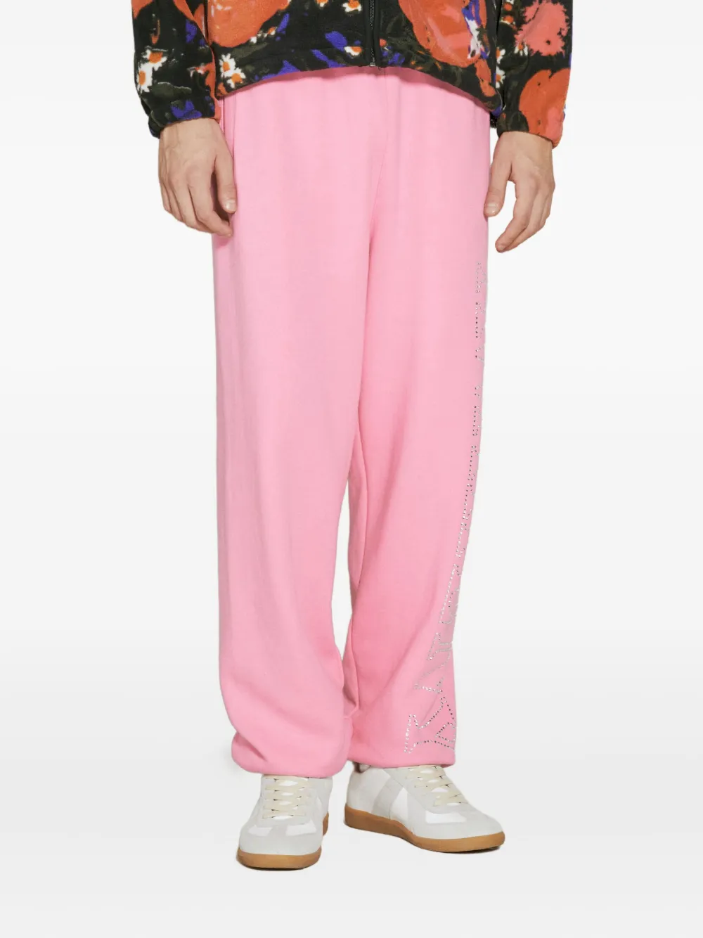 Awake NY rhinestone-embellished sweatpants - ピンク Awake NY rhinestone-embellished sweatpants - ピンク