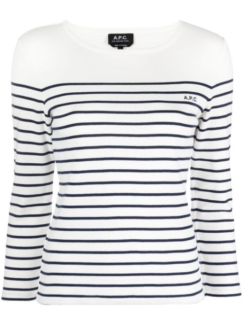 A.P.C. striped long-sleeve T-shirt