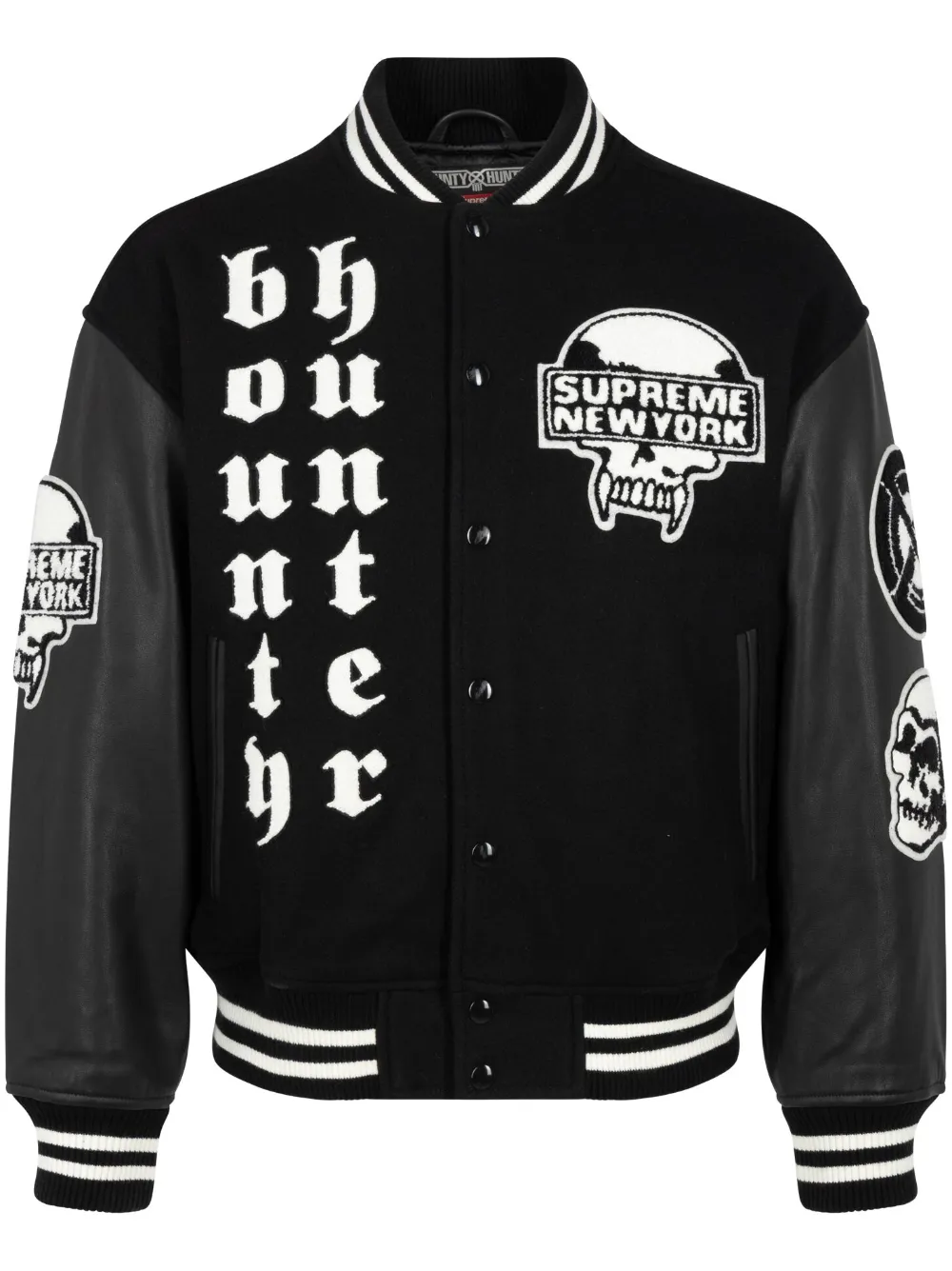 Supreme Bounty Hunter "Black" varsity jacket - Nero