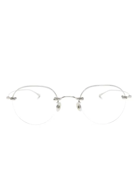 Eyevan Inc. lentes con armazón redonda y brazos rectos 