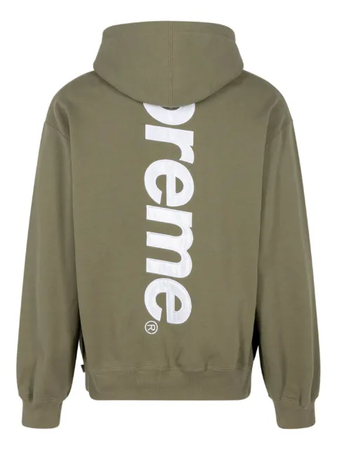Supreme 새틴 아플리케 후디