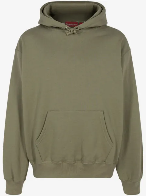 Supreme satin appliqué "FW23 - Light Olive" hoodie