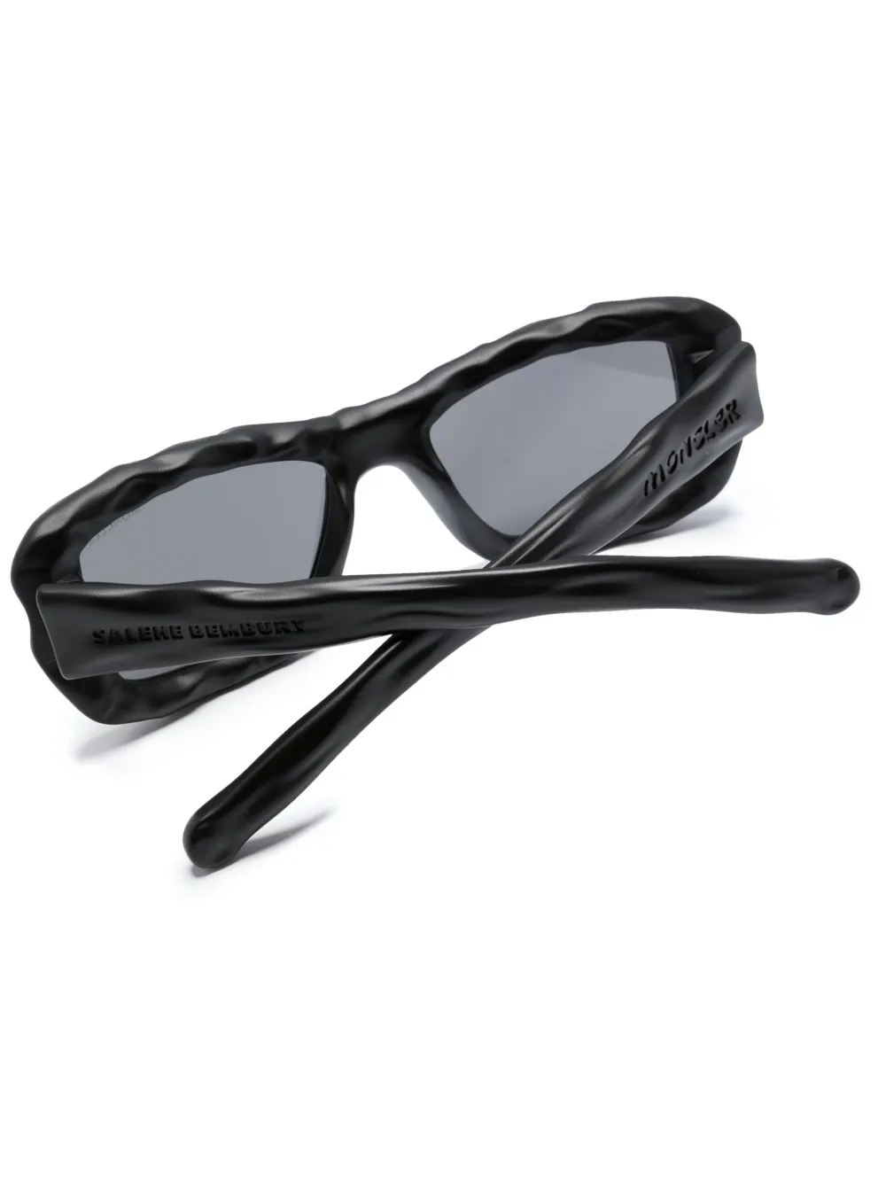 Moncler Eyewear x Sahene Bembury zonnebril met rechthoekig montuur Zwart