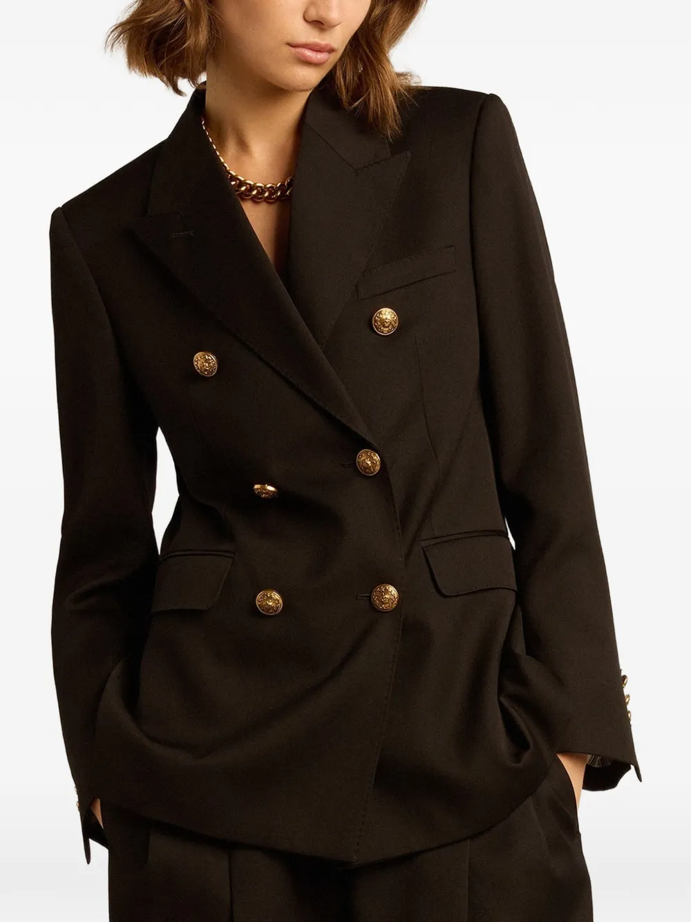 Golden Goose Blazer met dubbele rij knopen Zwart