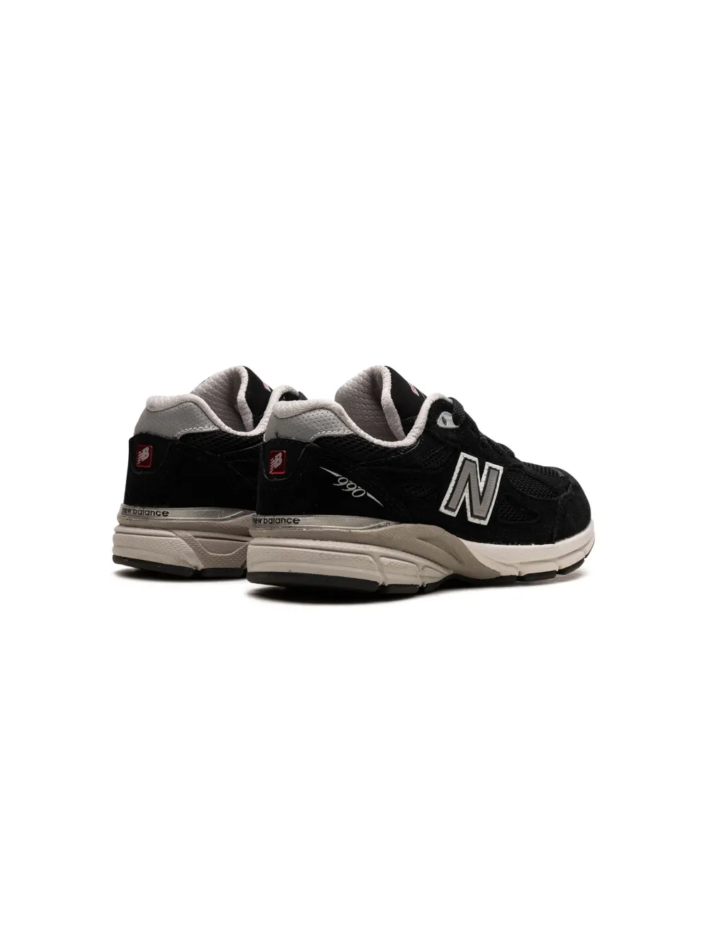 New Balance Kids 990v3 "Black Grey" sneakers Zwart