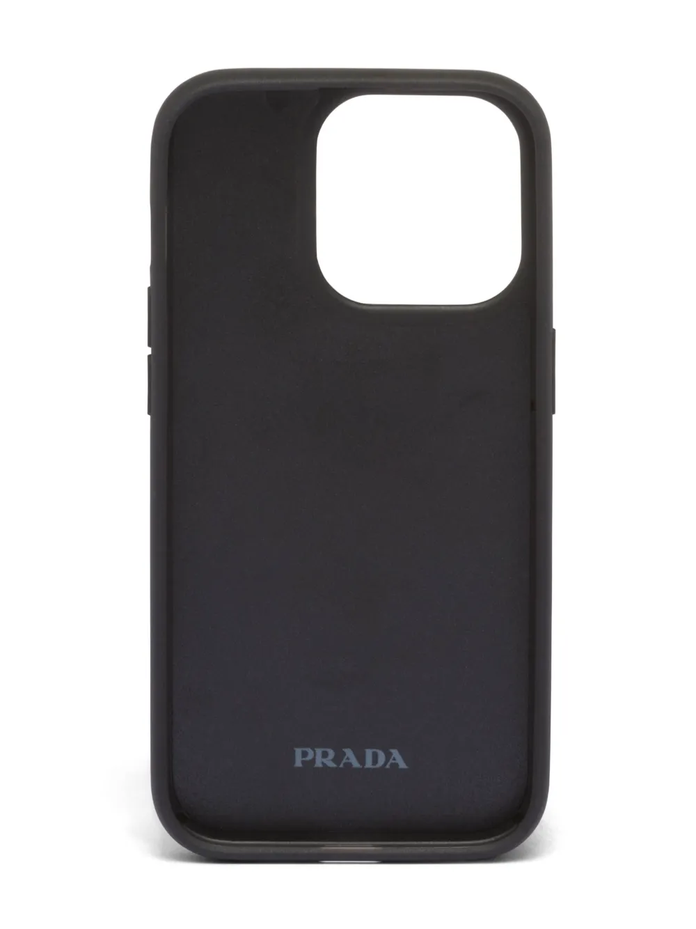 Shop Prada Triangle-logo Shearling Iphone 14 Pro Case In Neutrals