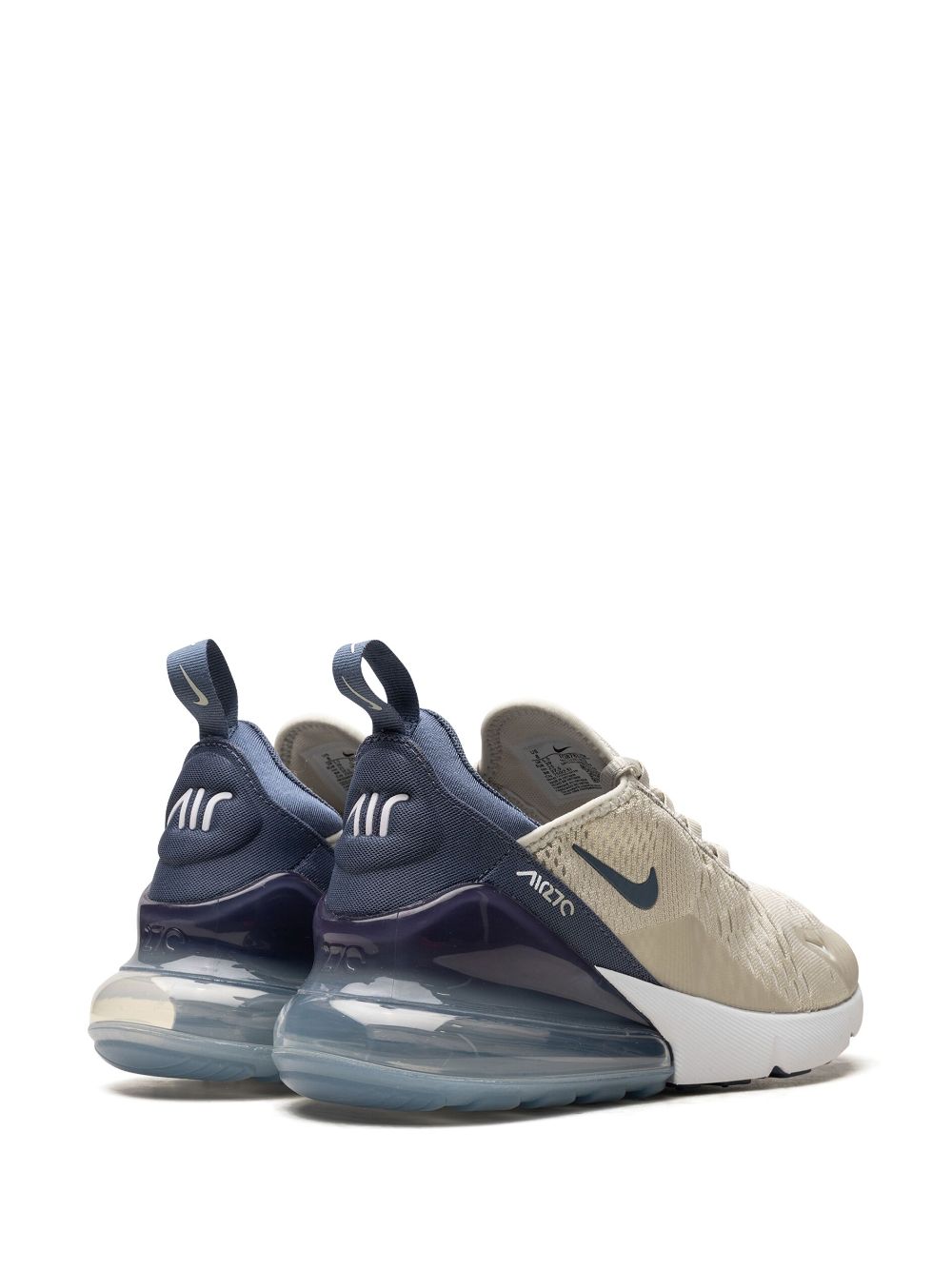 Shop Nike Air Max 270 "light Bone" Sneakers In Light Bone/diffused Blue-white