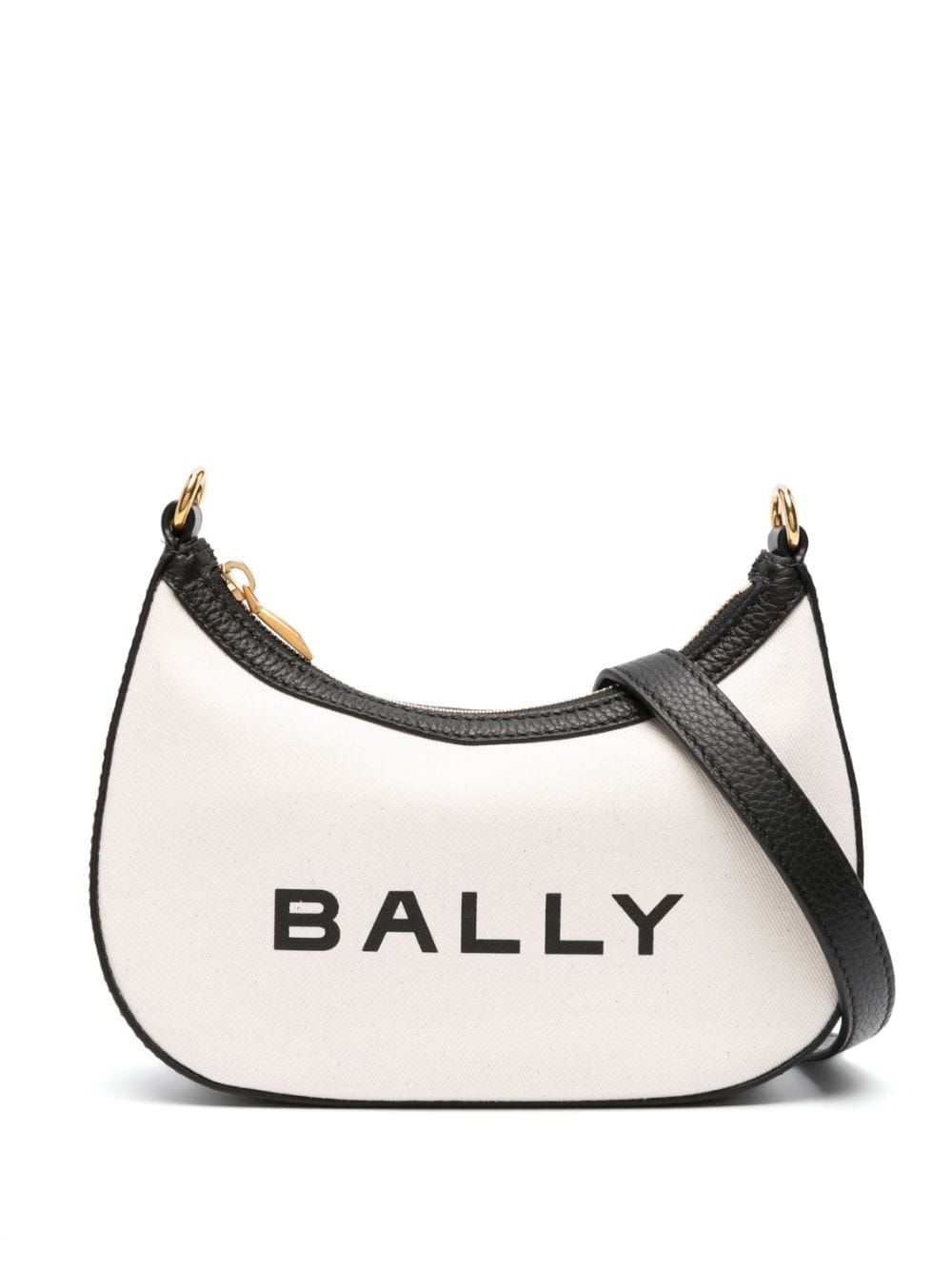 Bally Logo-print Canvas Crossbody Bag In Neutrals