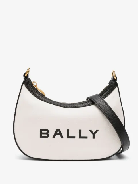 Bally Ivory canvas shoulder bag