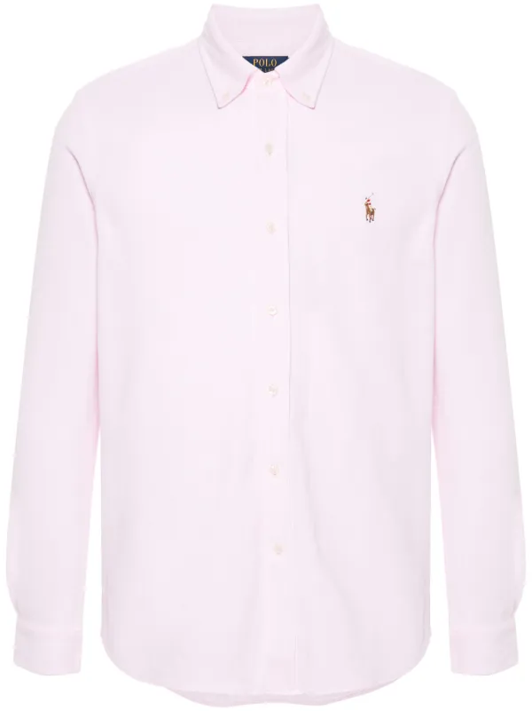 Ralph lauren pink shirt mens top