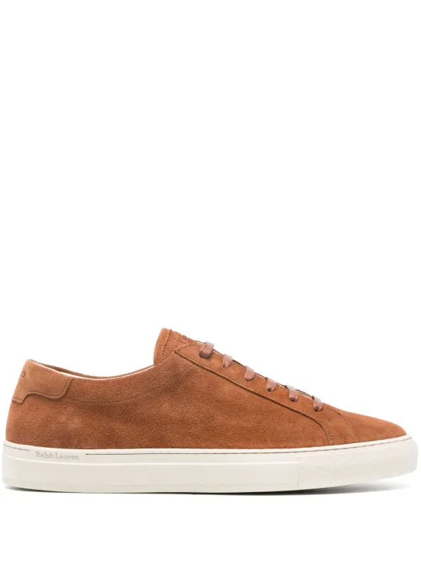 POLO RALPH LAUREN メンズ スエード スニーカー Polo Ralph Lauren Jermain Lux スエードスニーカー | ブラウン