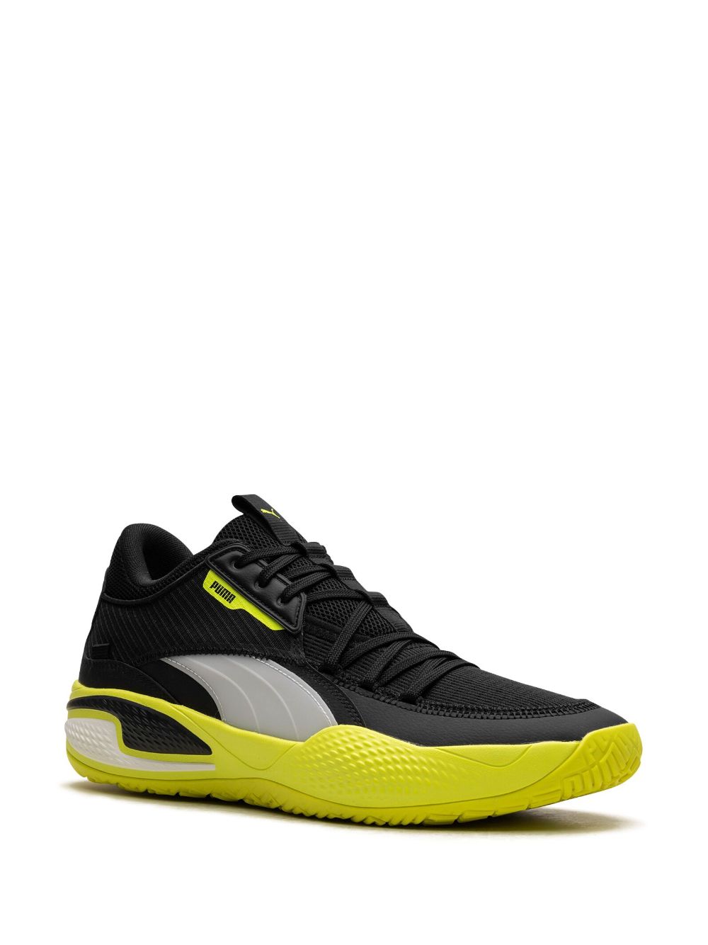 Shop Puma Court Rider "black/yellow Alert" Sneakers